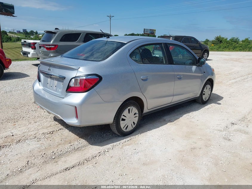 2023 Mitsubishi Mirage VIN ML32FUFJ6PHF04701 IAAI salvage auction — FRONT END, Salvage (Missouri), sold $1,850 on 2026-07-31 (photo 4)