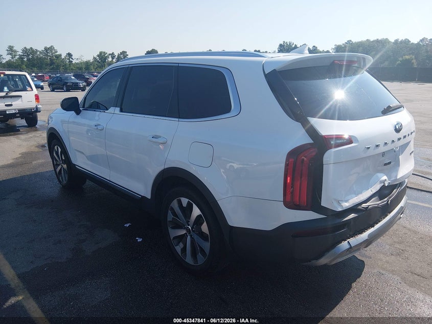 2021 Kia Telluride VIN 5XYP34HC1MG175689 IAAI salvage auction — REAR END, Salvage (South Carolina), sold $7,825 on 2026-08-01 (photo 3)