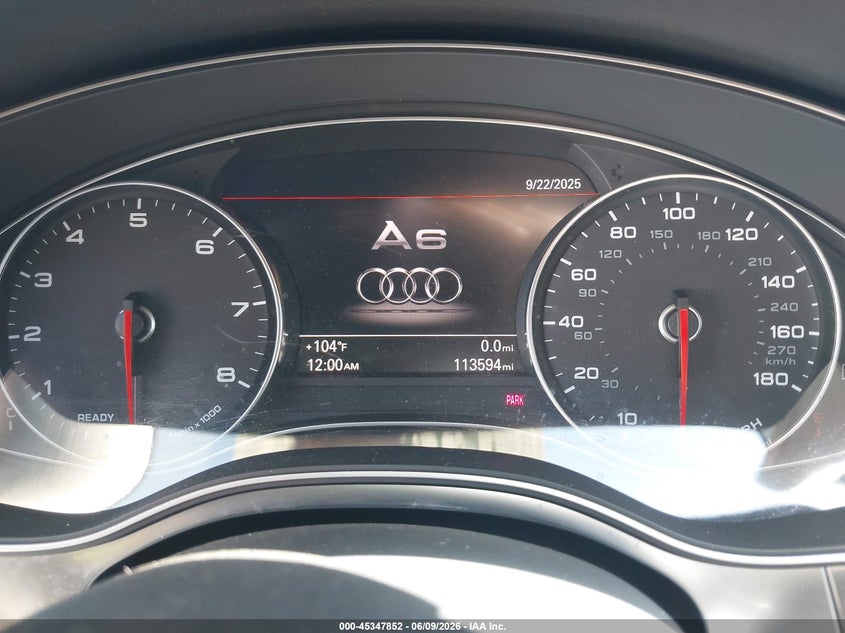 2016 Audi A6 VIN WAUHGAFC0GN014061 IAAI salvage auction — FRONT END, Salvage Title, sold $900 on 2026-07-08 (photo 7)