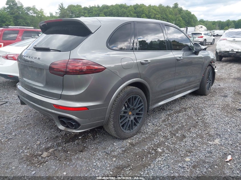 2016 Porsche Cayenne VIN WP1AD2A25GLA77538 IAAI salvage auction — FRONT END, Mv-907A (New York), sold $3,750 on 2026-08-11 (photo 4)