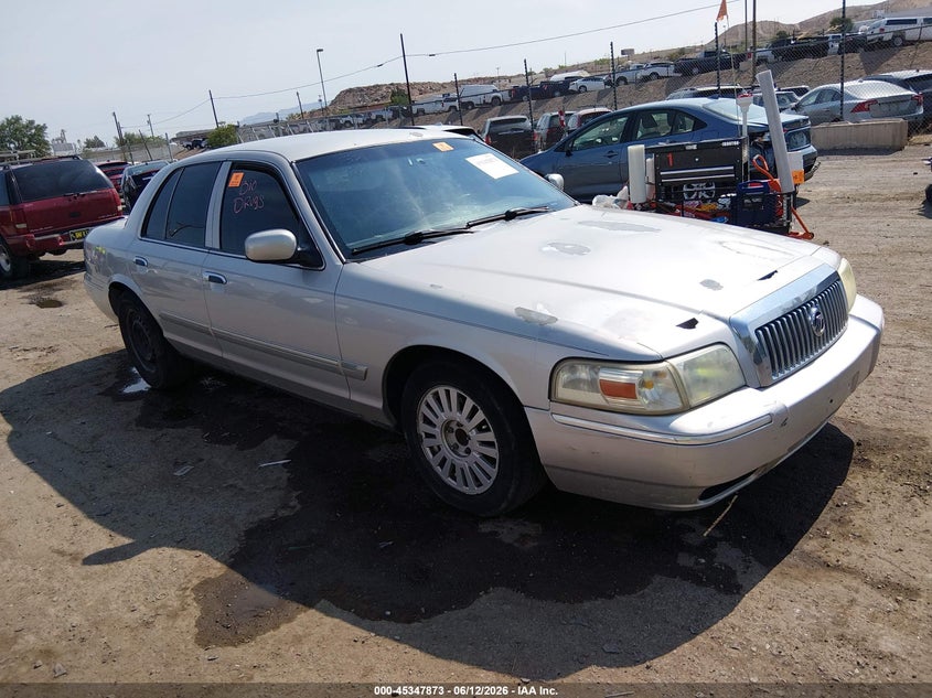 2007 Mercury Grand marquis VIN 2MEFM75VX7X626208 IAAI salvage auction — BIOHAZARD/CHEMICAL, Nrc Lienholder Repossession Paperwork (New Mexico), sold $25 on 2026-07-27 (photo 1)
