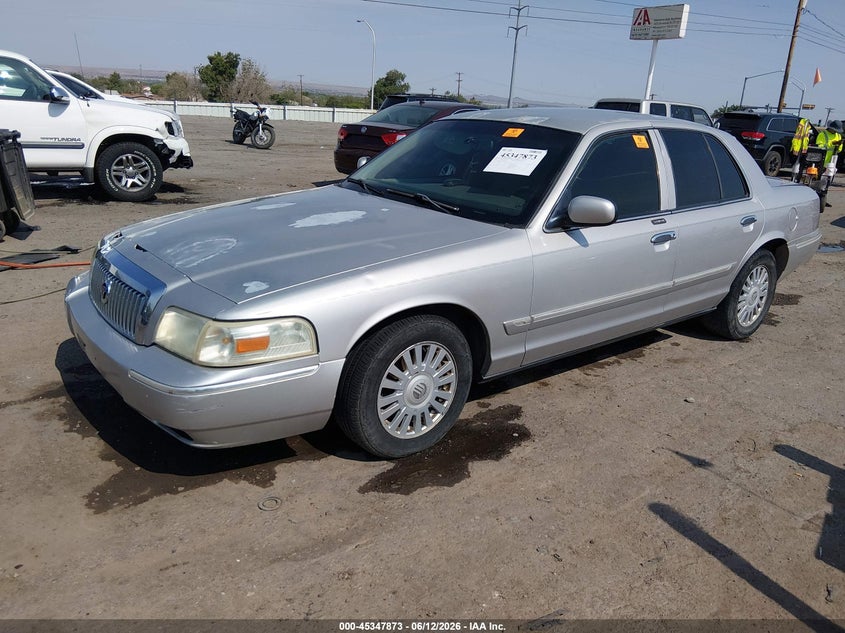 2007 Mercury Grand marquis VIN 2MEFM75VX7X626208 IAAI salvage auction — BIOHAZARD/CHEMICAL, Nrc Lienholder Repossession Paperwork (New Mexico), sold $25 on 2026-07-27 (photo 2)