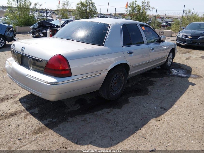 2007 Mercury Grand marquis VIN 2MEFM75VX7X626208 IAAI salvage auction — BIOHAZARD/CHEMICAL, Nrc Lienholder Repossession Paperwork (New Mexico), sold $25 on 2026-07-27 (photo 4)