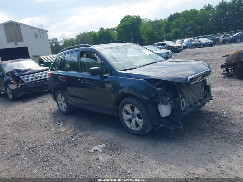 2015 Subaru Forester VIN JF2SJABC5FH490496 IAAI salvage auction — FRONT END, Mv-907A (New York), sold $225 on 2026-07-07 (photo 1)