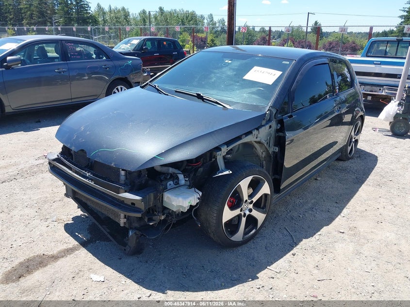 2016 Volkswagen Golf gti VIN 3VWYT7AU5GM069517 IAAI salvage auction — FRONT END, Bill Of Sale (Washington), sold $1,625 on 2026-07-08 (photo 2)