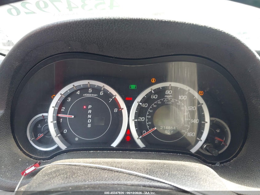 2010 Acura Tsx VIN JH4CU2F63AC025787 IAAI salvage auction — RIGHT SIDE, Salvage (Alabama), sold $350 on 2026-07-08 (photo 7)