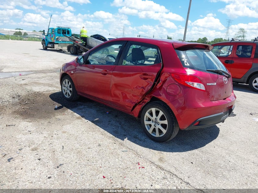 2014 Mazda 2 VIN JM1DE1LY0E0183840 IAAI salvage auction — LEFT SIDE, Clear (Wisconsin), sold $700 on 2026-07-28 (photo 3)