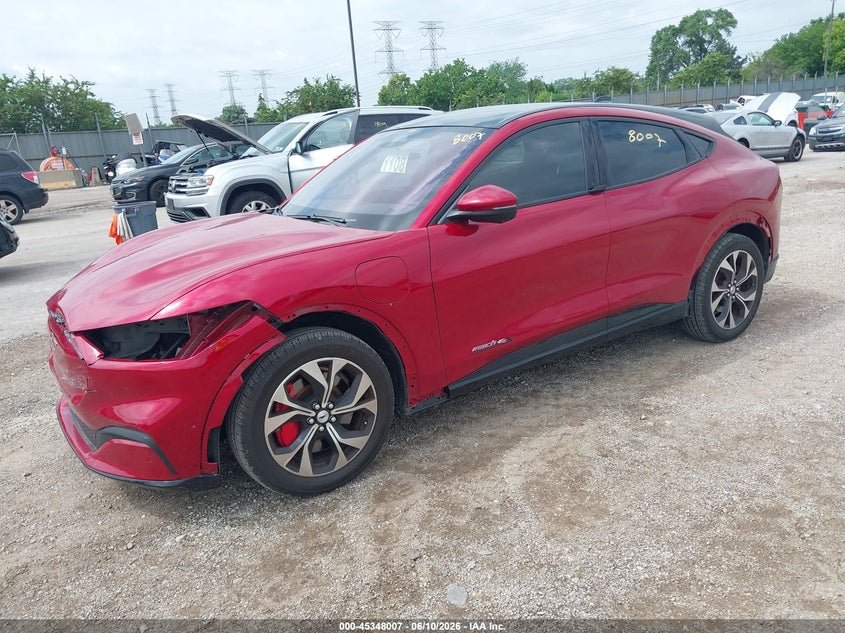 2021 Ford Mustang mach-e VIN 3FMTK3SU6MMA01984 IAAI salvage auction — FRONT & REAR, Salvage Title, sold $10,450 on 2026-08-27 (photo 2)