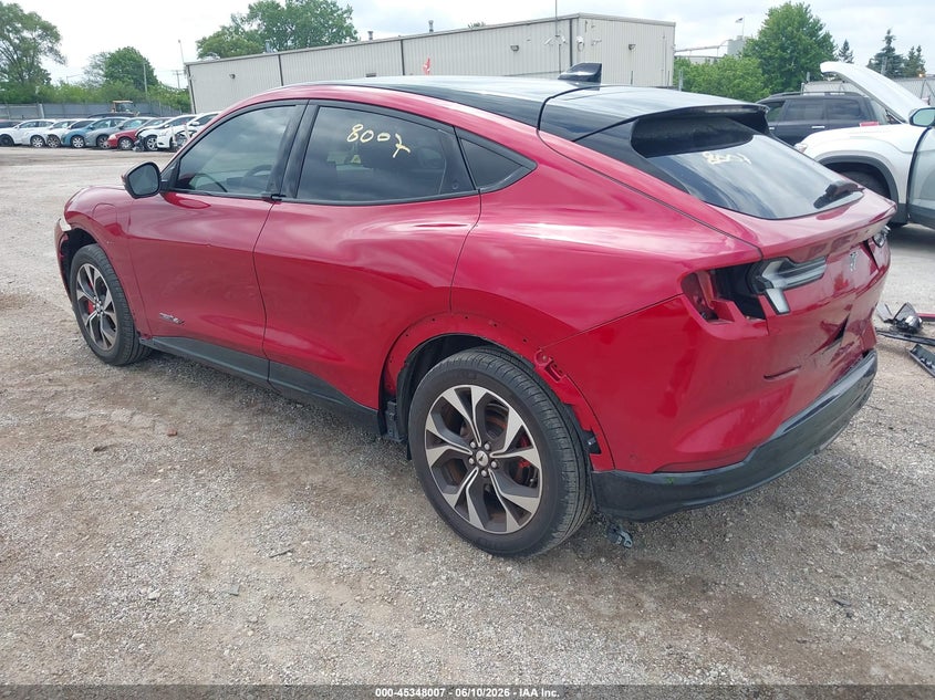 2021 Ford Mustang mach-e VIN 3FMTK3SU6MMA01984 IAAI salvage auction — FRONT & REAR, Salvage Title, sold $10,450 on 2026-08-27 (photo 3)