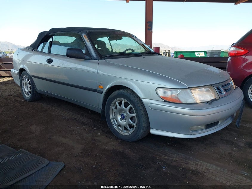 1999 Saab 9-3 VIN YS3DF75N2X7003635 IAAI salvage auction — FRONT END, Clear (Arizona), sold $325 on 2026-07-07 (photo 1)