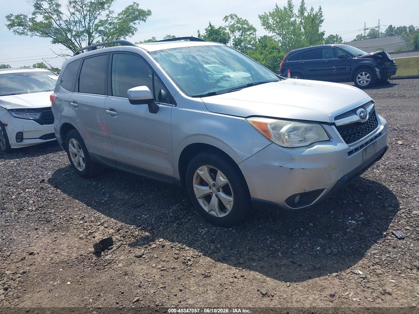 2014 Subaru Forester VIN JF2SJAHCXEH463946 IAAI salvage auction — NORMAL WEAR, Clear (New York), sold $4,950 on 2026-07-07 (photo 1)