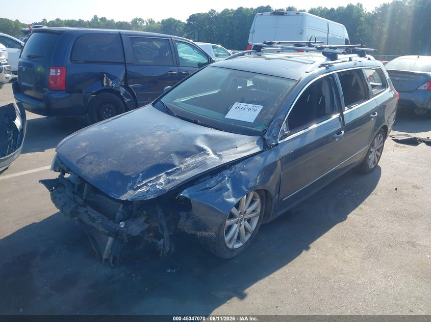 2010 Volkswagen Passat VIN WVWXM7AN5AE075030 IAAI salvage auction — FRONT END, Salvage (North Carolina), sold $400 on 2026-07-22 (photo 2)