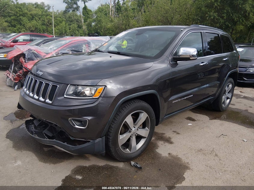2016 Jeep Grand cherokee VIN 1C4RJFBG5GC443724 IAAI salvage auction — RIGHT FRONT, Salvage (Missouri), sold $3,350 on 2026-07-18 (photo 2)