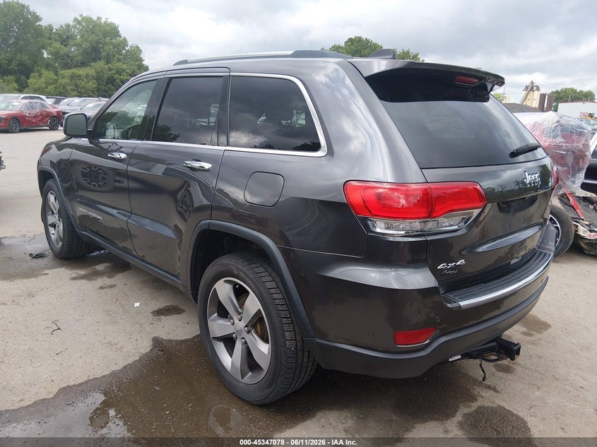 2016 Jeep Grand cherokee VIN 1C4RJFBG5GC443724 IAAI salvage auction — RIGHT FRONT, Salvage (Missouri), sold $3,350 on 2026-07-18 (photo 3)