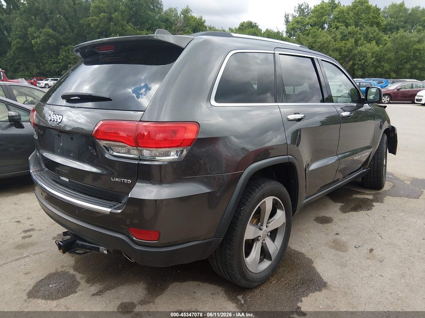 2016 Jeep Grand cherokee VIN 1C4RJFBG5GC443724 IAAI salvage auction — RIGHT FRONT, Salvage (Missouri), sold $3,350 on 2026-07-18 (photo 4)