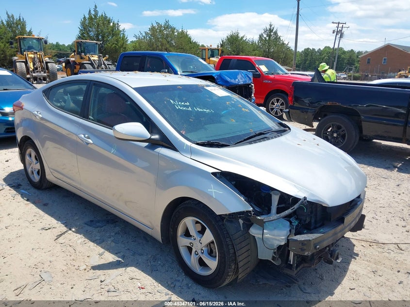 2015 Hyundai Elantra VIN KMHDH4AEXFU354648 IAAI salvage auction — FRONT END, Salvage (North Carolina), sold $1,225 on 2026-07-06 (photo 1)