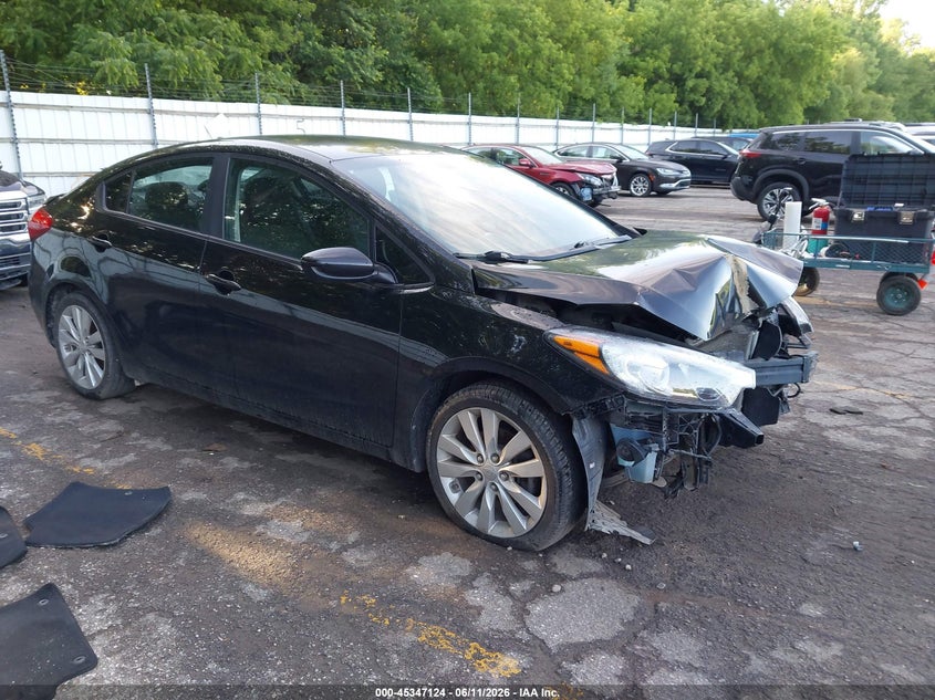 2016 Kia Forte VIN KNAFK4A6XG5477673 IAAI salvage auction — FRONT END, Clear (Michigan), sold $225 on 2026-07-27 (photo 1)
