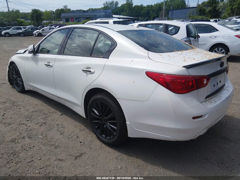 2015 Infiniti Q50 VIN JN1BV7AR3FM423093 IAAI salvage auction — RIGHT FRONT, Salvage (Rhode Island), sold $850 on 2026-07-14 (photo 3)