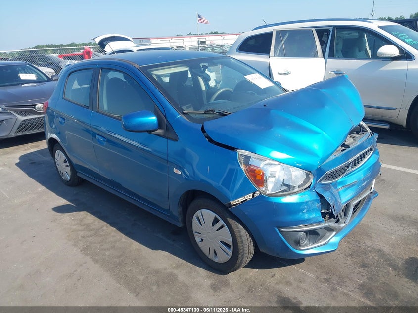 2019 Mitsubishi Mirage VIN ML32A3HJ2KH008869 IAAI salvage auction — FRONT END, Salvage (North Carolina), sold $1,600 on 2026-07-08 (photo 1)