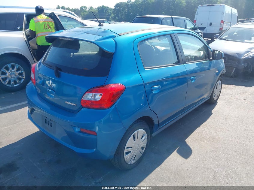 2019 Mitsubishi Mirage VIN ML32A3HJ2KH008869 IAAI salvage auction — FRONT END, Salvage (North Carolina), sold $1,600 on 2026-07-08 (photo 4)