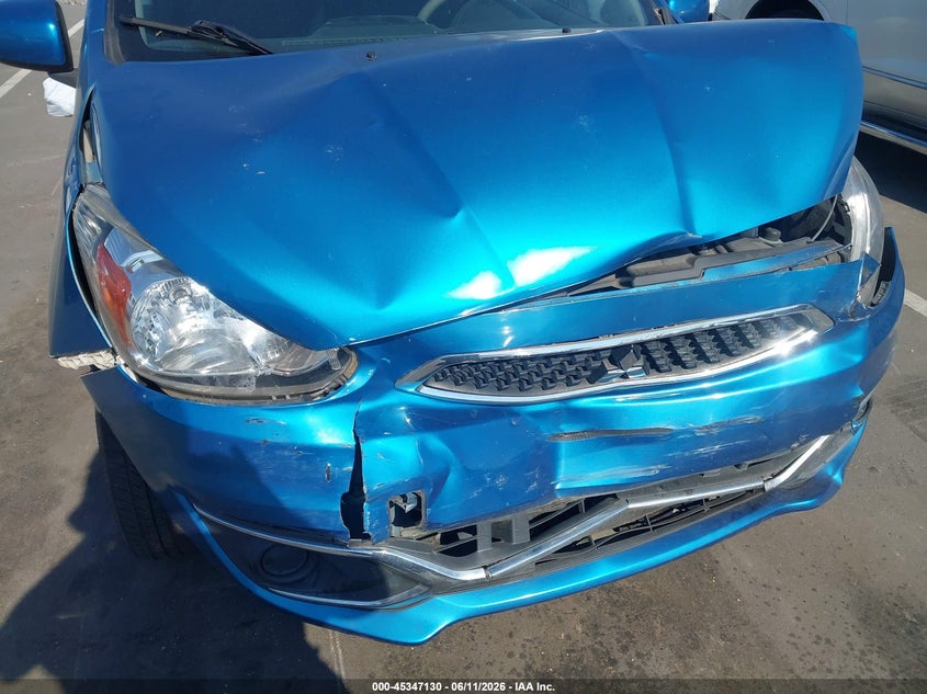 2019 Mitsubishi Mirage VIN ML32A3HJ2KH008869 IAAI salvage auction — FRONT END, Salvage (North Carolina), sold $1,600 on 2026-07-08 (photo 6)