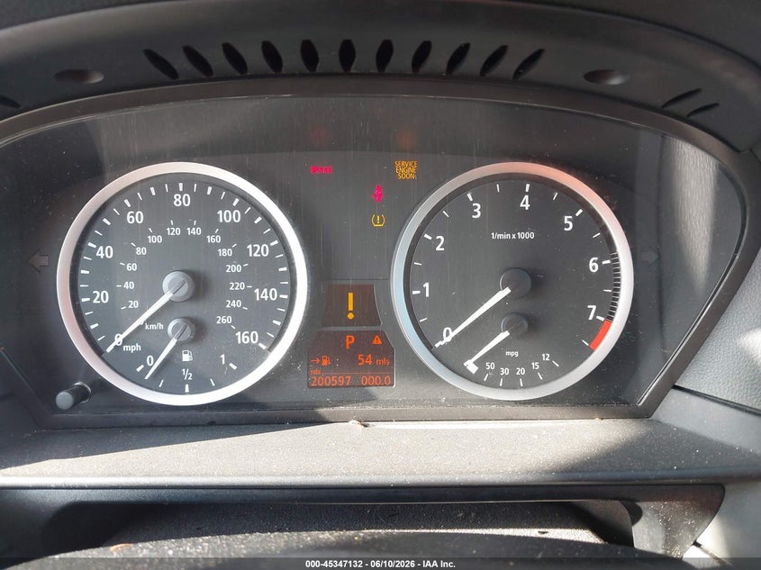 2007 BMW 5er VIN WBANE53517CW66608 IAAI salvage auction — NORMAL WEAR, Clear (Georgia), sold $400 on 2026-07-13 (photo 7)