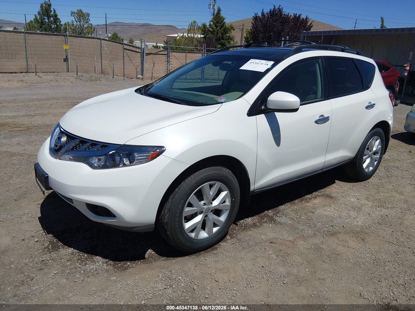 2011 Nissan Murano VIN JN8AZ1MW5BW177534 IAAI salvage auction — REAR END, Salvage (Nevada), sold $1,025 on 2026-07-10 (photo 2)