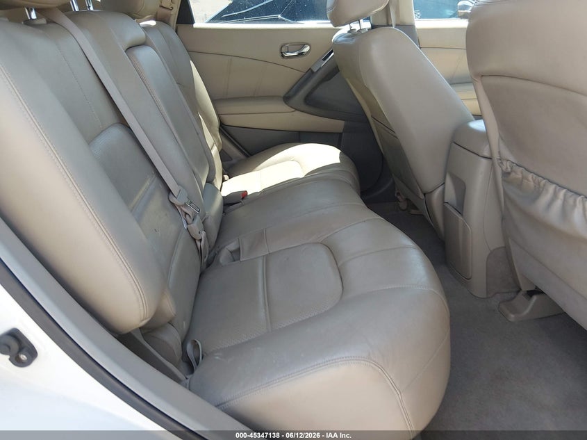 2011 Nissan Murano VIN JN8AZ1MW5BW177534 IAAI salvage auction — REAR END, Salvage (Nevada), sold $1,025 on 2026-07-10 (photo 8)