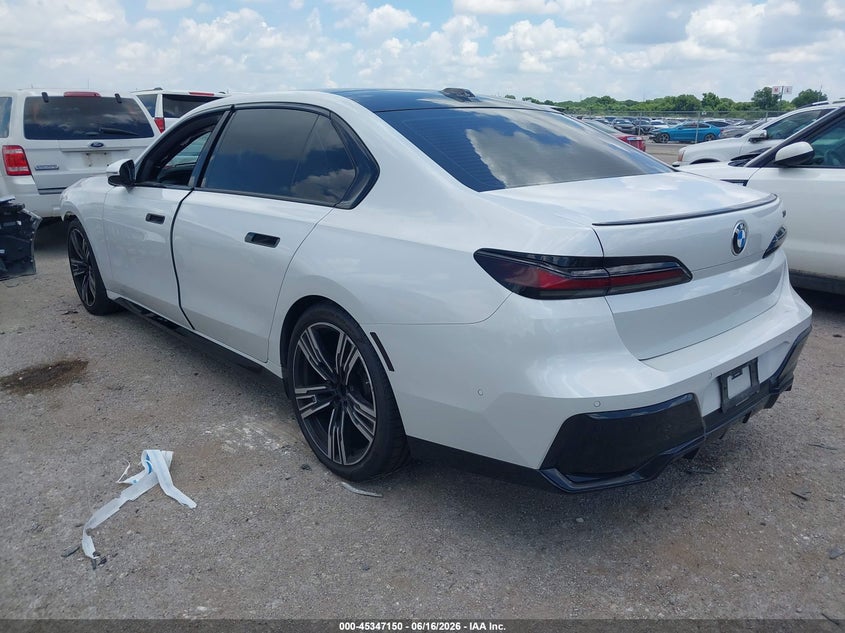 2023 BMW 7 Series VIN WBA23EH00PCN79921 IAAI salvage auction — Front End, Original (Texas), sold $31,750 on 2026-08-05 (photo 3)