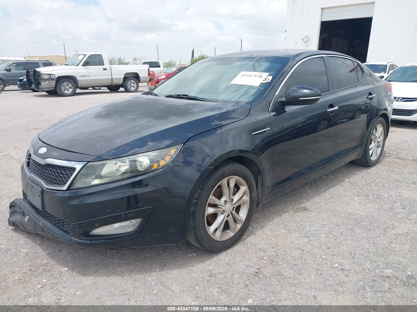 2013 Kia Optima VIN 5XXGM4A75DG204206 IAAI salvage auction — FRONT END, Salvage Title, sold $175 on 2026-07-11 (photo 2)