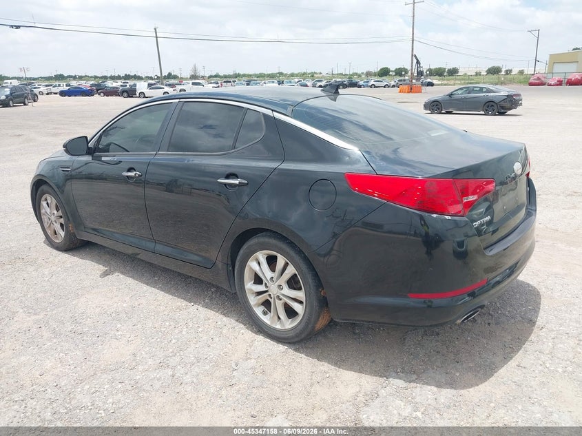 2013 Kia Optima VIN 5XXGM4A75DG204206 IAAI salvage auction — FRONT END, Salvage Title, sold $175 on 2026-07-11 (photo 3)
