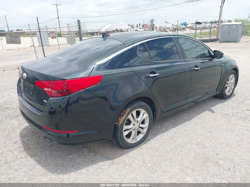 2013 Kia Optima VIN 5XXGM4A75DG204206 IAAI salvage auction — FRONT END, Salvage Title, sold $175 on 2026-07-11 (photo 4)