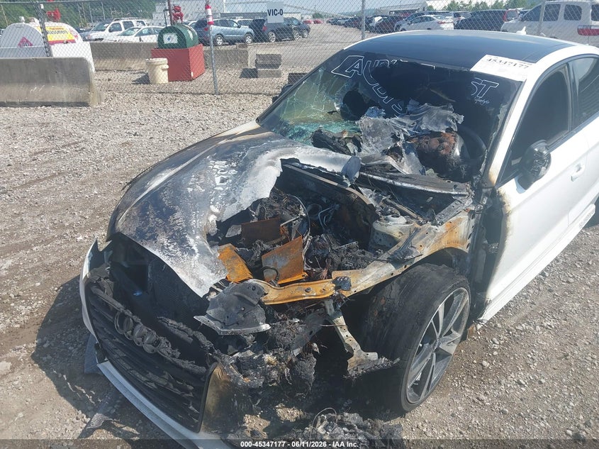 2016 Audi A3 VIN WAUB8GFFXG1059371 IAAI salvage auction — Burn Engine, Salvage (Pennsylvania), sold $350 on 2026-07-07 (photo 6)