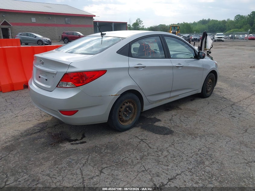 2013 Hyundai Accent VIN KMHCT4AE8DU298152 IAAI salvage auction — NORMAL WEAR, Original (Maine), sold $450 on 2026-07-13 (photo 4)