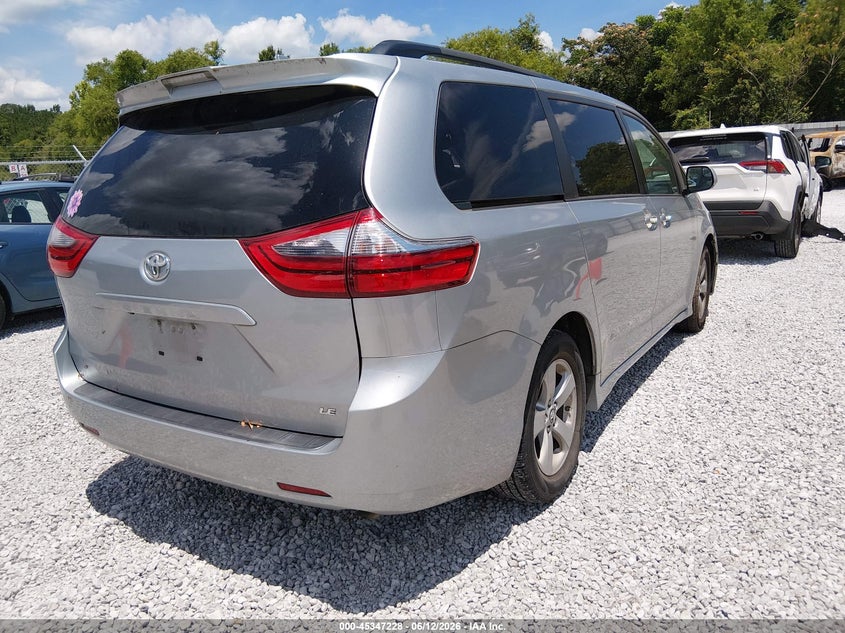 2020 Toyota Sienna VIN 5TDKZ3DC5LS038457 IAAI salvage auction — LEFT FRONT, Salvage (Alabama), sold $4,925 on 2026-07-23 (photo 4)