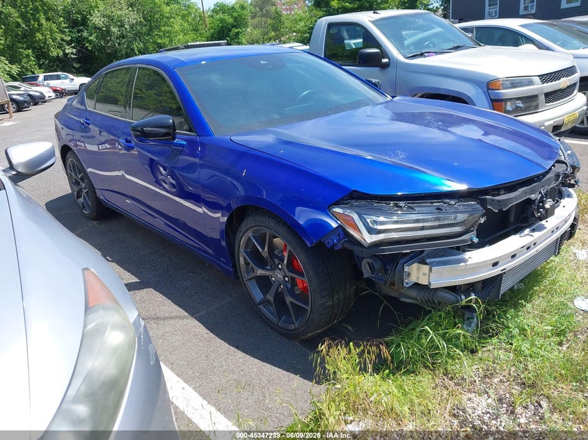 2023 Acura Tlx VIN 19UUB7F93PA000350 IAAI salvage auction — LEFT & RIGHT, Salvage Title, sold $19,650 on 2026-07-27 (photo 1)