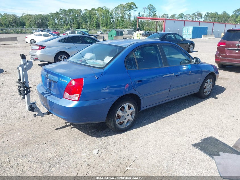 2006 Hyundai Elantra VIN KMHDN46D96U334190 IAAI salvage auction — NORMAL WEAR, Clear (Florida), sold $325 on 2026-07-07 (photo 4)