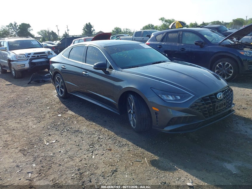 2023 Hyundai Sonata VIN KMHL44J20PA255322 IAAI salvage auction — LEFT SIDE, Salvage (Virginia), sold $4,100 on 2026-07-28 (photo 1)