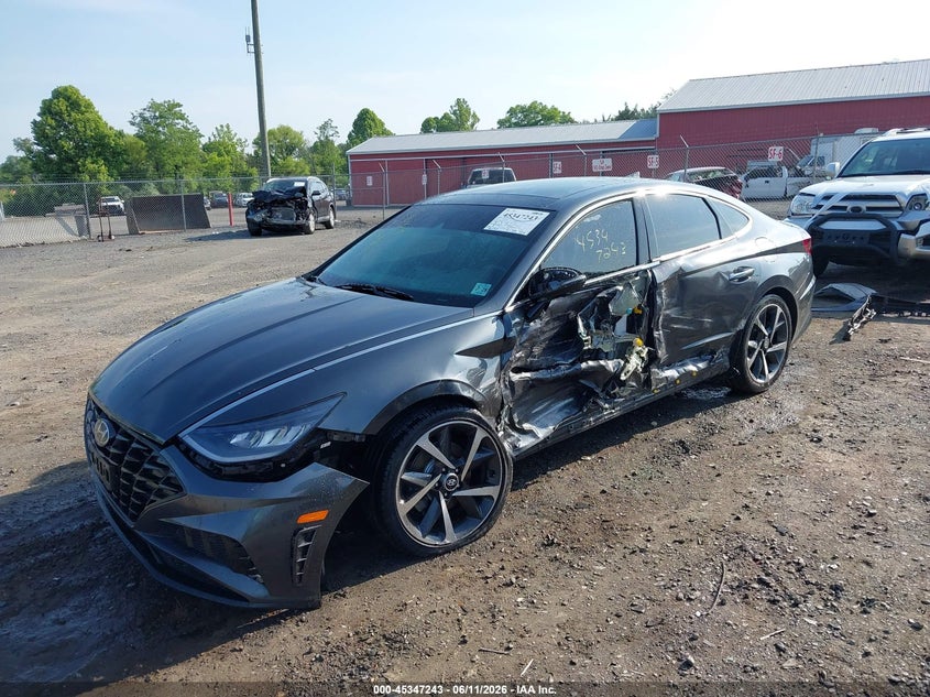 2023 Hyundai Sonata VIN KMHL44J20PA255322 IAAI salvage auction — LEFT SIDE, Salvage (Virginia), sold $4,100 on 2026-07-28 (photo 2)