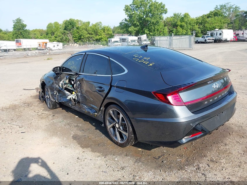 2023 Hyundai Sonata VIN KMHL44J20PA255322 IAAI salvage auction — LEFT SIDE, Salvage (Virginia), sold $4,100 on 2026-07-28 (photo 3)