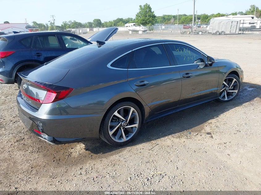 2023 Hyundai Sonata VIN KMHL44J20PA255322 IAAI salvage auction — LEFT SIDE, Salvage (Virginia), sold $4,100 on 2026-07-28 (photo 4)