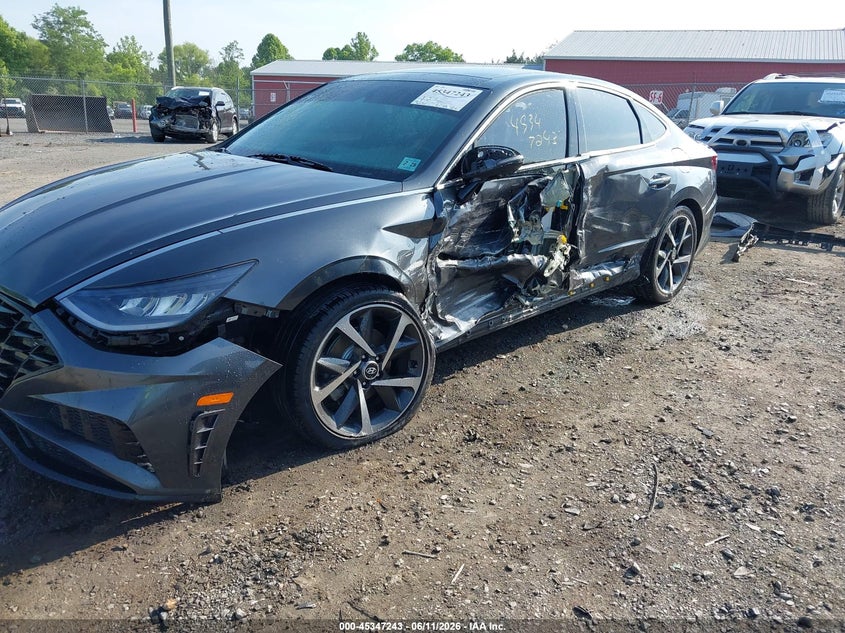 2023 Hyundai Sonata VIN KMHL44J20PA255322 IAAI salvage auction — LEFT SIDE, Salvage (Virginia), sold $4,100 on 2026-07-28 (photo 6)