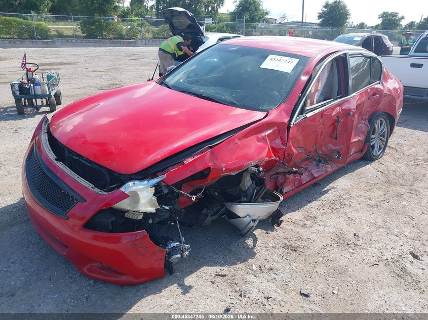 2011 Infiniti G VIN JN1CV6AP7BM506050 IAAI salvage auction — LEFT SIDE, Rebuildable (Florida), sold $600 on 2026-07-16 (photo 2)