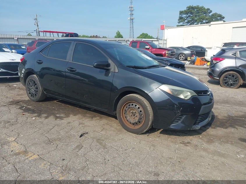 2014 Toyota Corolla VIN 5YFBURHE1EP135289 IAAI salvage auction — LEFT FRONT, Salvage Title, sold $1,800 on 2026-07-26 (photo 1)