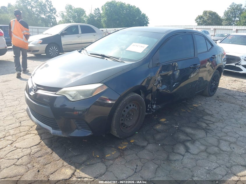2014 Toyota Corolla VIN 5YFBURHE1EP135289 IAAI salvage auction — LEFT FRONT, Salvage Title, sold $1,800 on 2026-07-26 (photo 2)