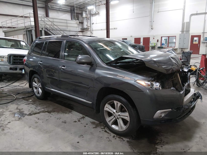 2013 Toyota Highlander VIN 5TDDK3EH9DS274280 IAAI salvage auction — FRONT END, Salvage (Idaho), sold $2,650 on 2026-07-24 (photo 1)