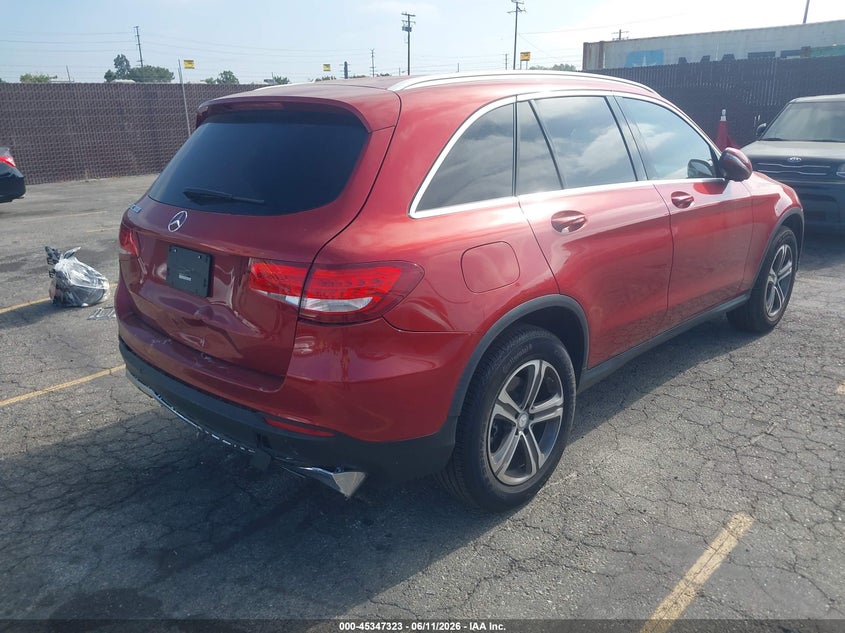 2017 Mercedes-benz Glc VIN WDC0G4JB7HF132484 IAAI salvage auction — REAR END, Wait Title, sold $4,950 on 2026-08-25 (photo 4)
