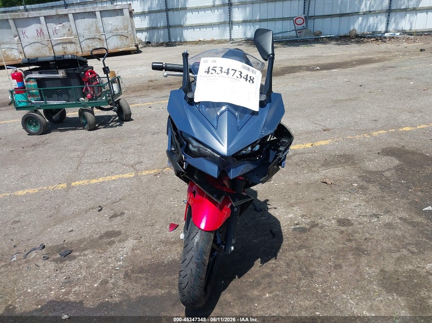 2026 Kawasaki Ninja VIN ML5EXGG19TDA93250 IAAI salvage auction — FRONT END, Scrap (Michigan), sold $1,125 on 2026-07-21 (photo 5)