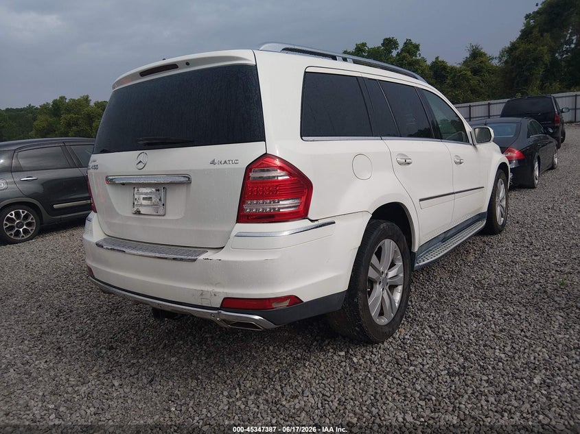 2010 Mercedes-benz Gl-class VIN 4JGBF7BE5AA552254 IAAI salvage auction — NORMAL WEAR, Clear (Alabama), sold $325 on 2026-07-09 (photo 4)