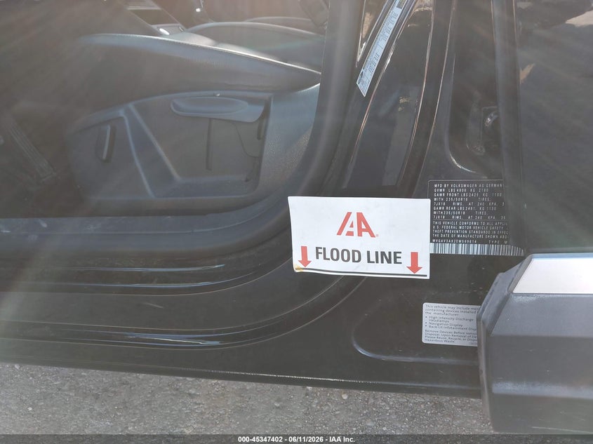 2014 Volkswagen Tiguan VIN WVGAV3AX2EW569614 IAAI salvage auction — WATER/FLOOD, Salvage (Texas), sold $500 on 2026-07-28 (photo 6)